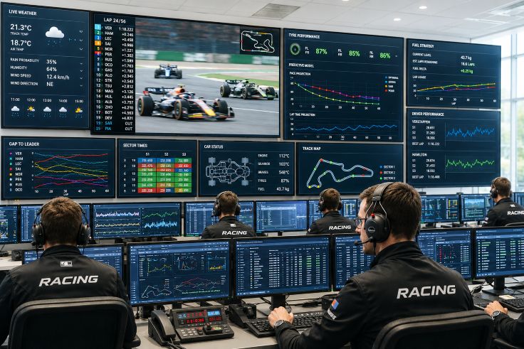 racing analytics control room